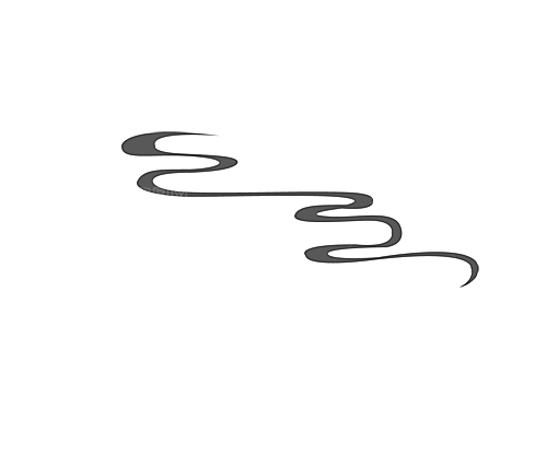 古典传统云纹线条边框装饰图案PNG