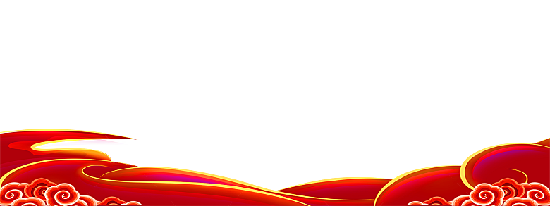 古典传统云纹线条边框装饰图案PNG