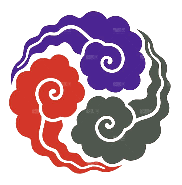 古典传统云纹线条边框装饰图案PNG