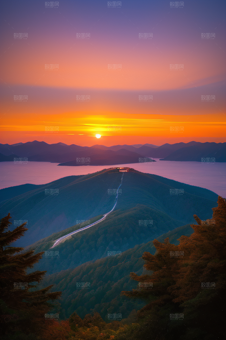 自然之拥抱壮丽的山脉