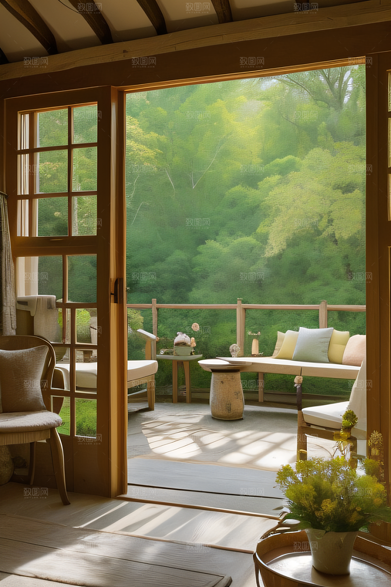 宁静小屋展现田园魅力