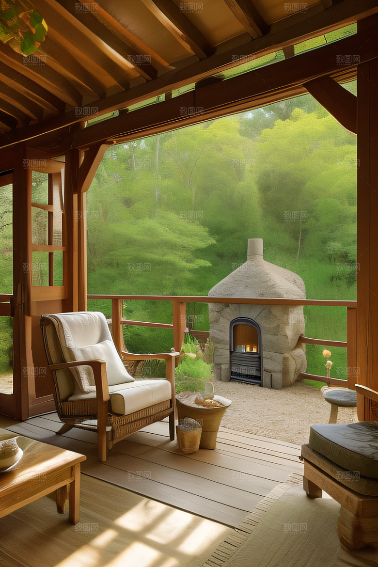 宁静小屋展现田园魅力