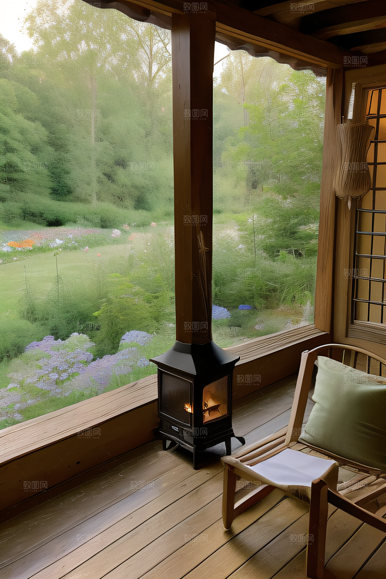宁静小屋与自然之美