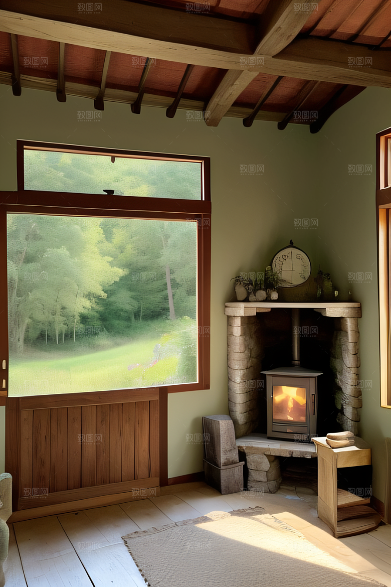宁静小屋与自然之美