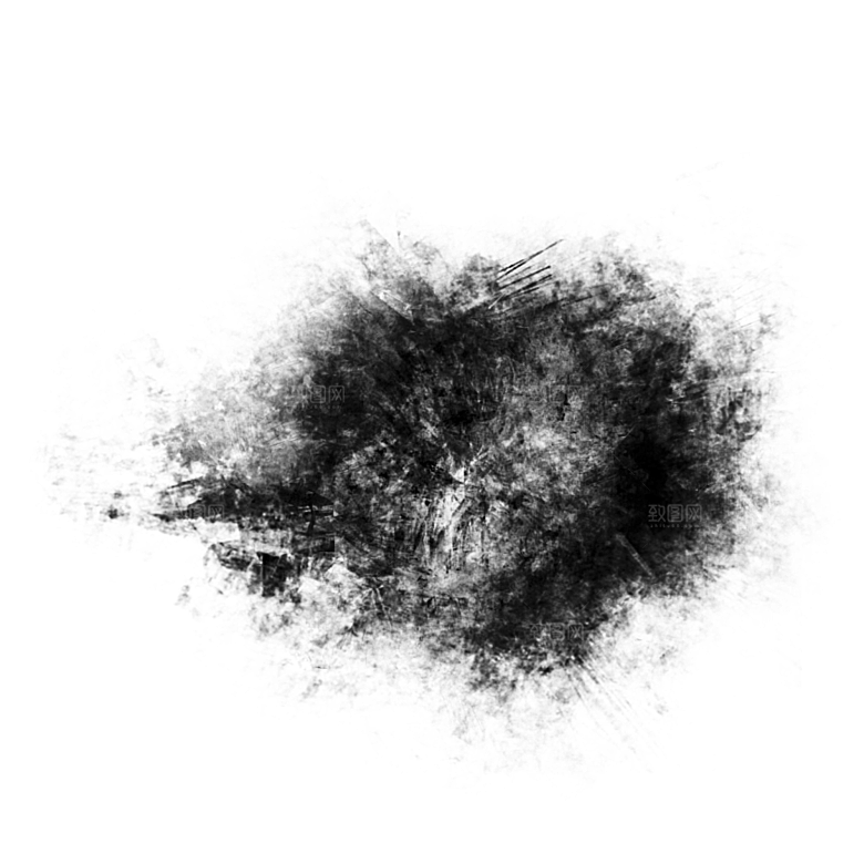 中国风古风水墨烟雾雾气云雾浓烟素材元素