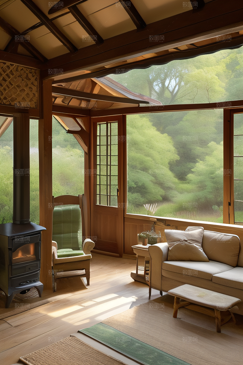 乡居宜居宁静小屋中的舒适人居