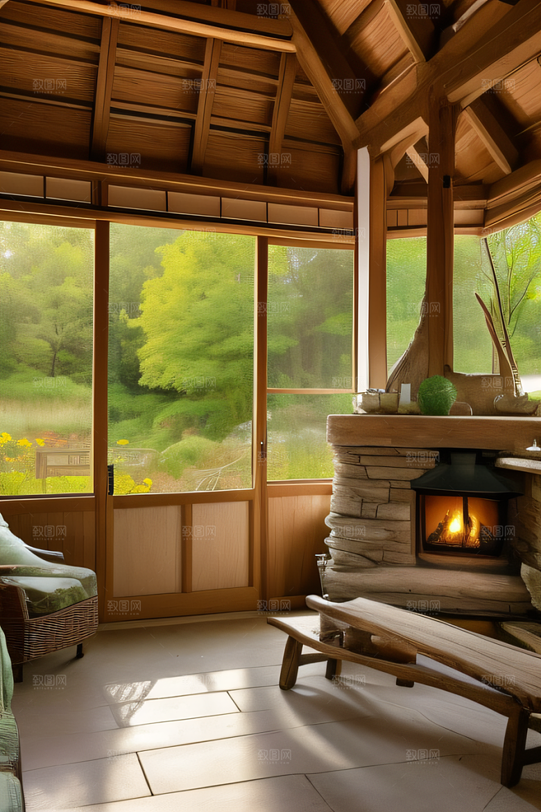 乡居宜居宁静小屋中的舒适人居