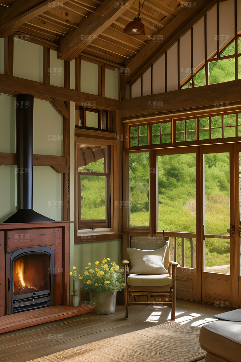 乡居宜居宁静小屋中的舒适人居