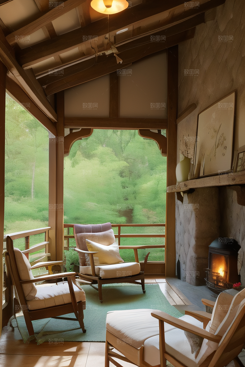 乡居宜居宁静小屋中的舒适人居