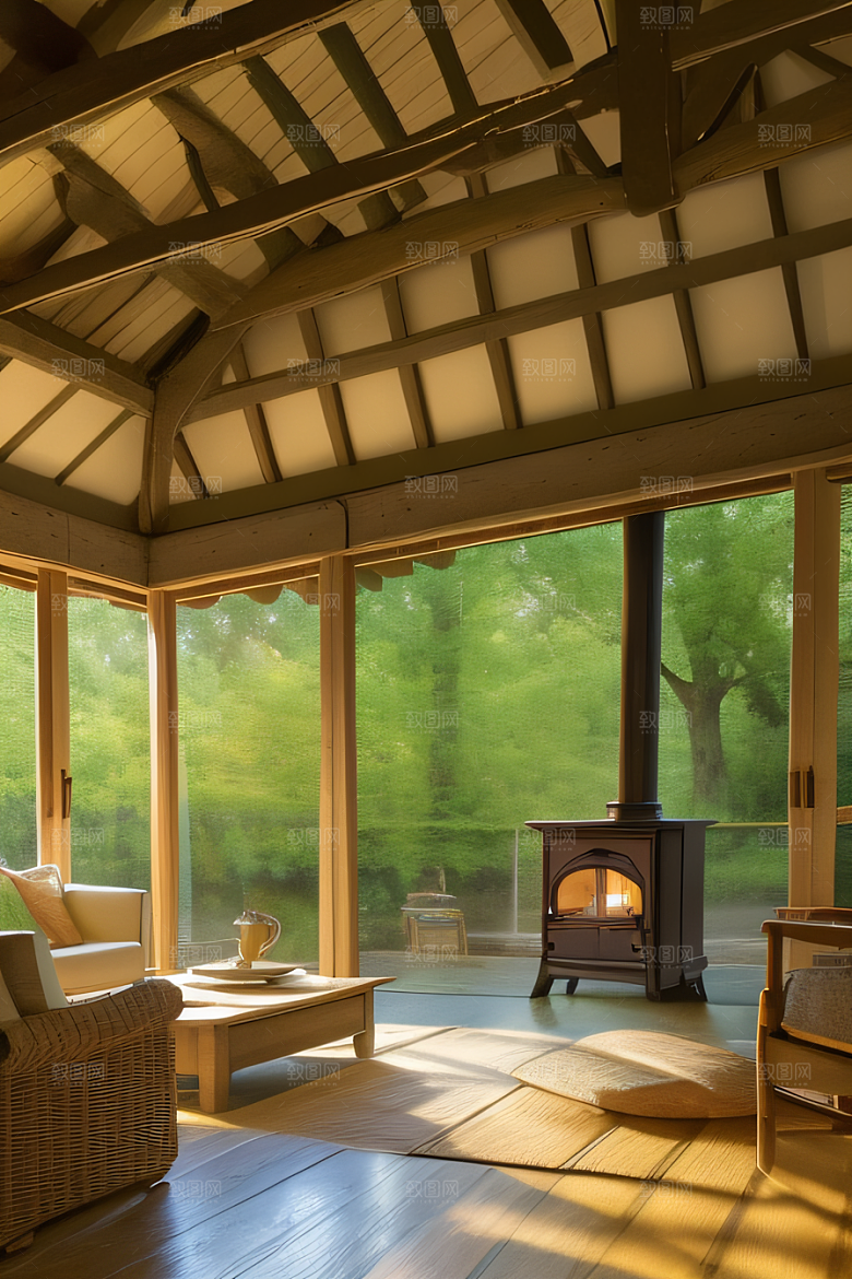 乡居宜居宁静小屋中的舒适人居