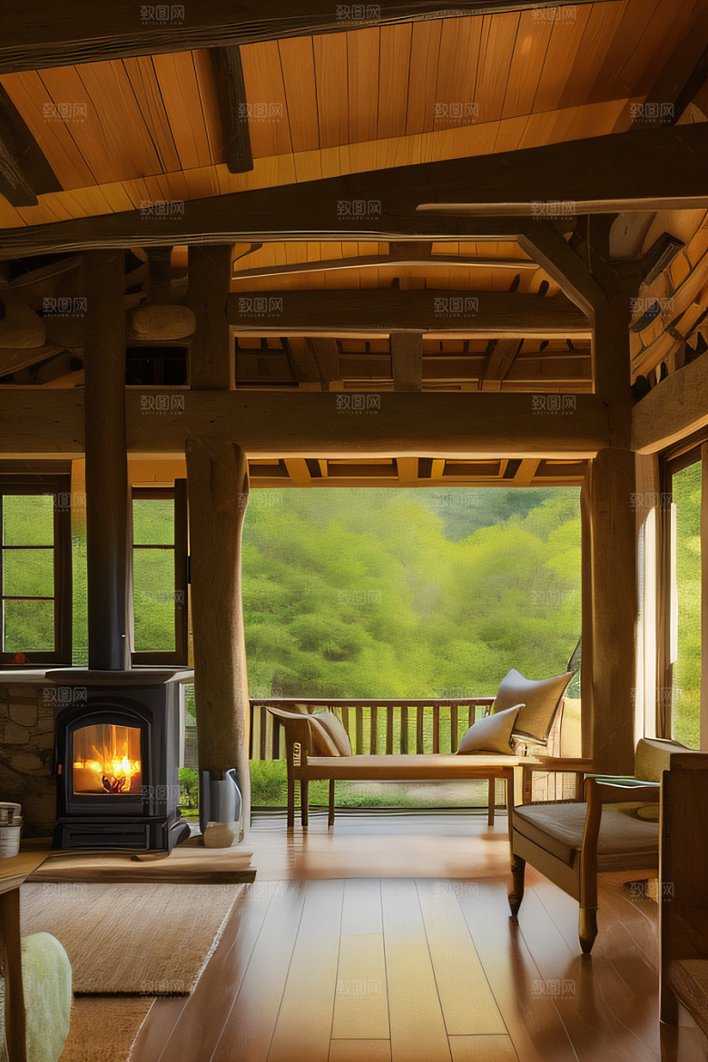 恬静田园宁静小屋中的温馨雅致
