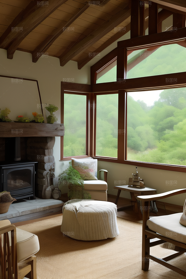 宁静小屋展现田园魅力