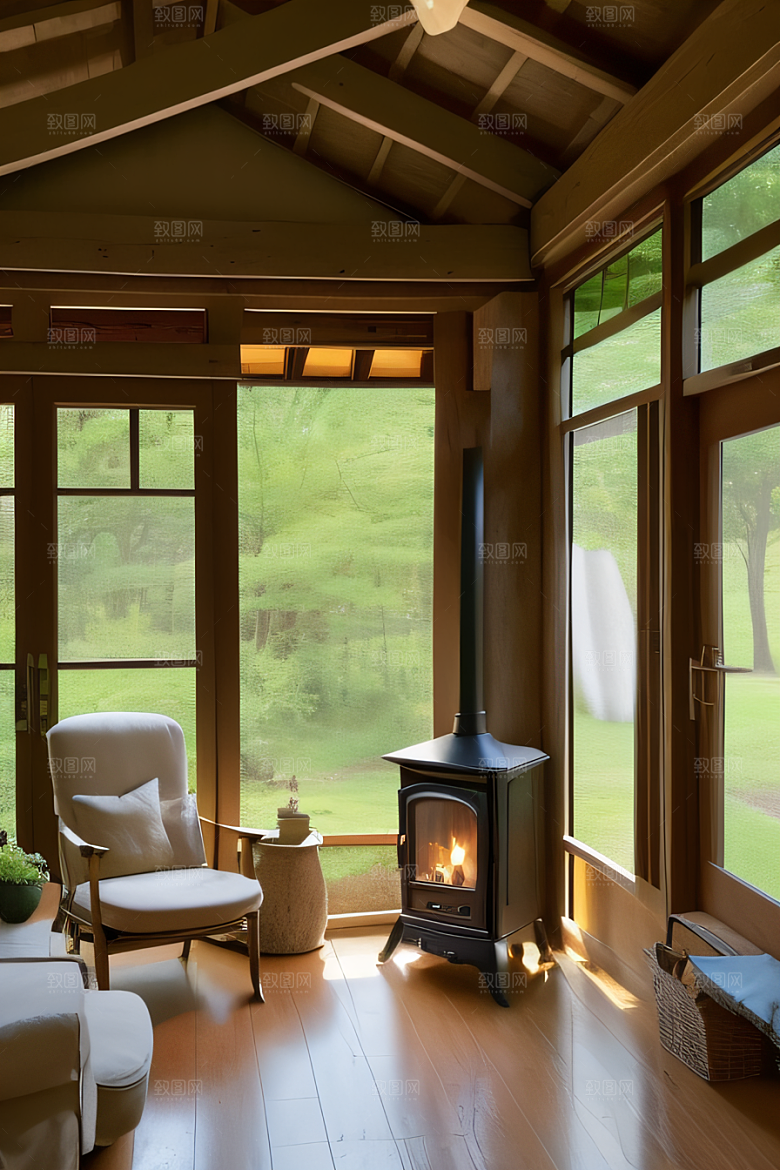 宁静小屋与自然之美