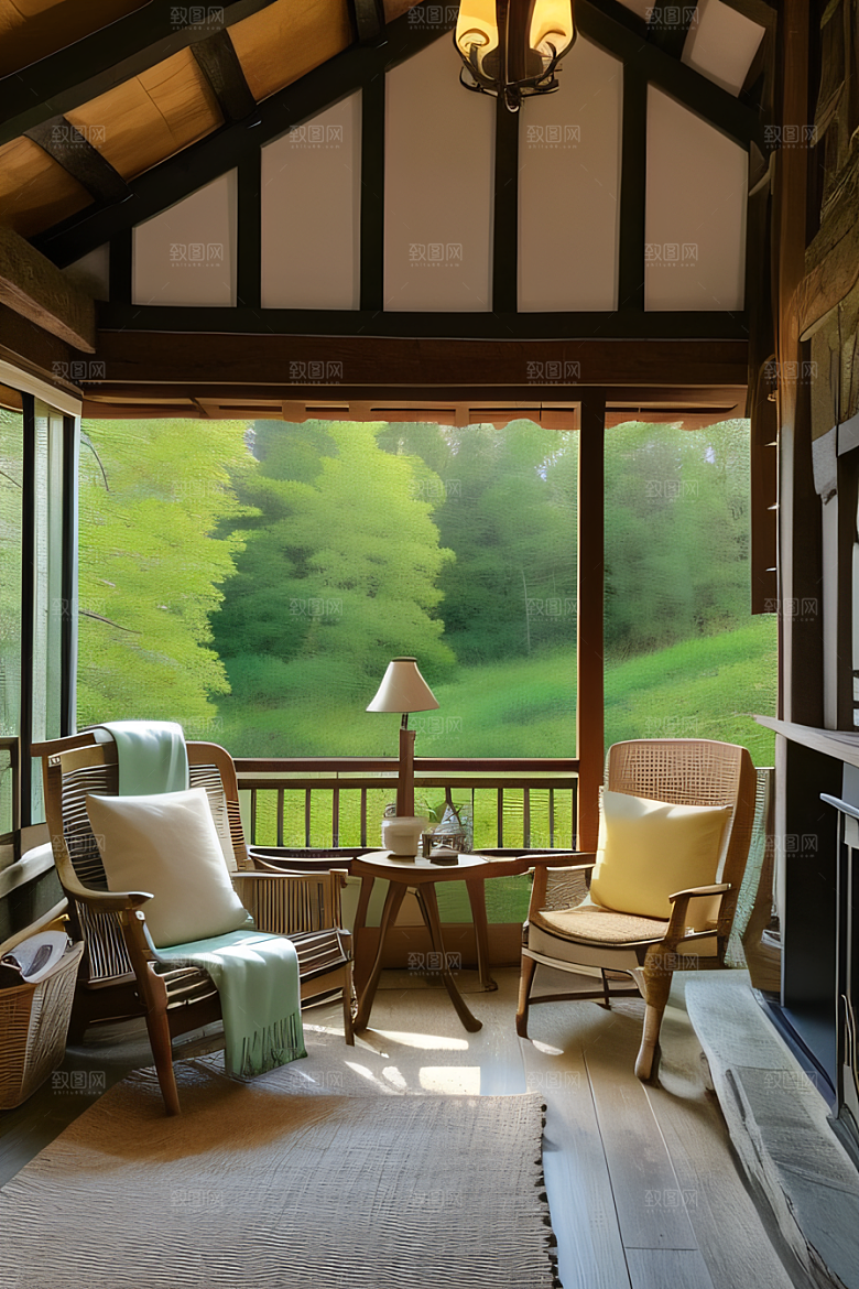 乡居宜居宁静小屋中的舒适人居