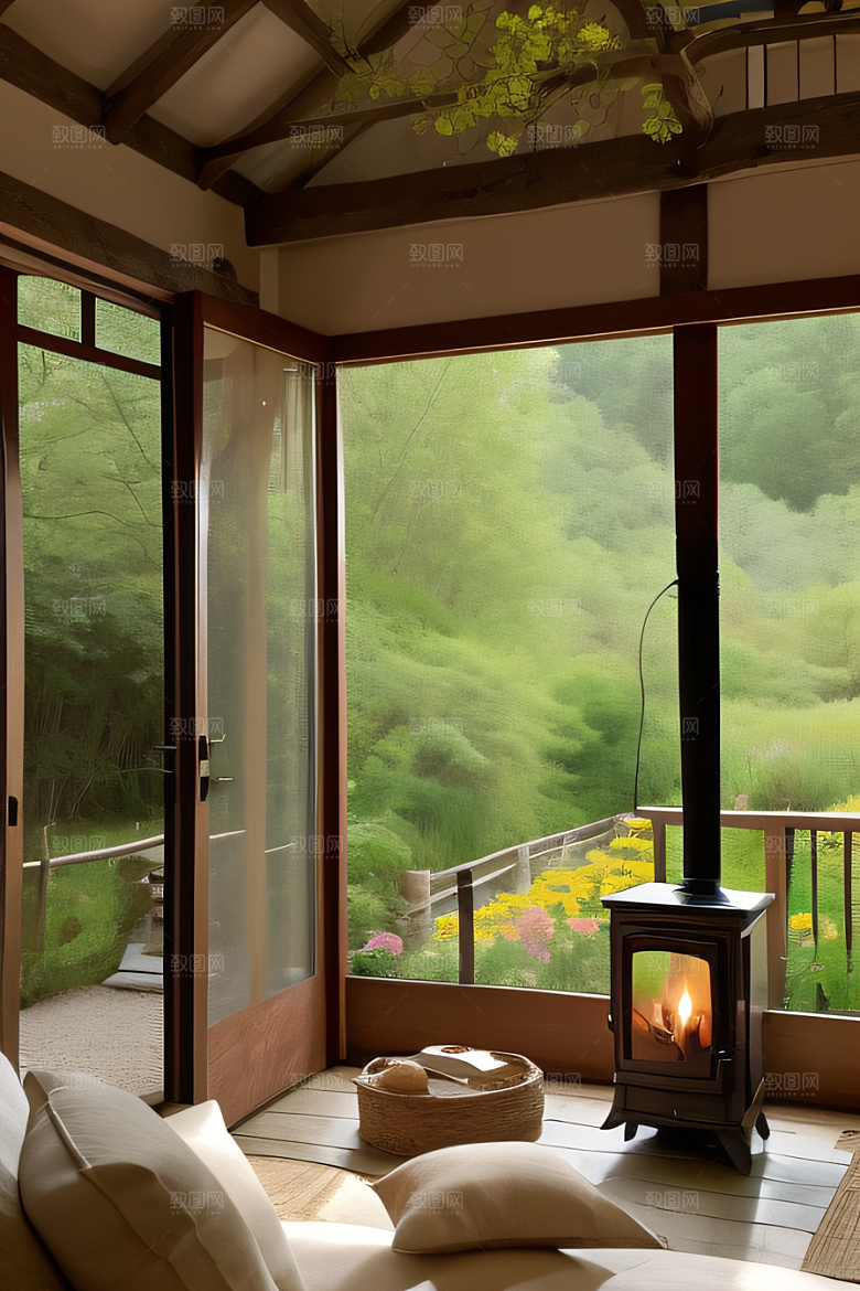 乡居宜居宁静小屋中的舒适人居