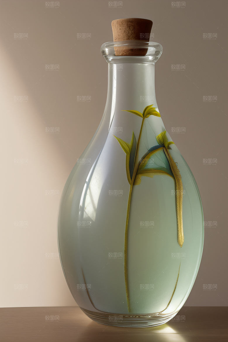 玻璃的优雅艺术玻璃容器