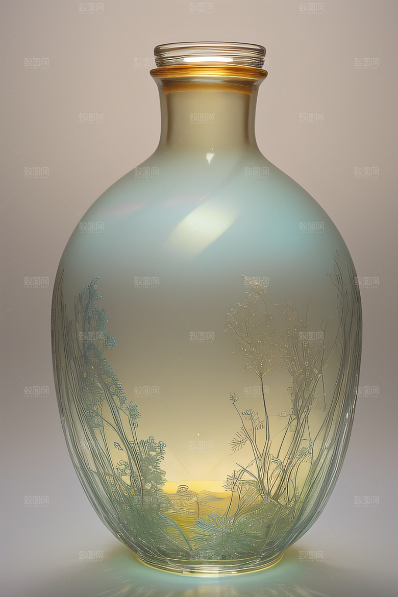精美玻璃容器艺术家独特风格