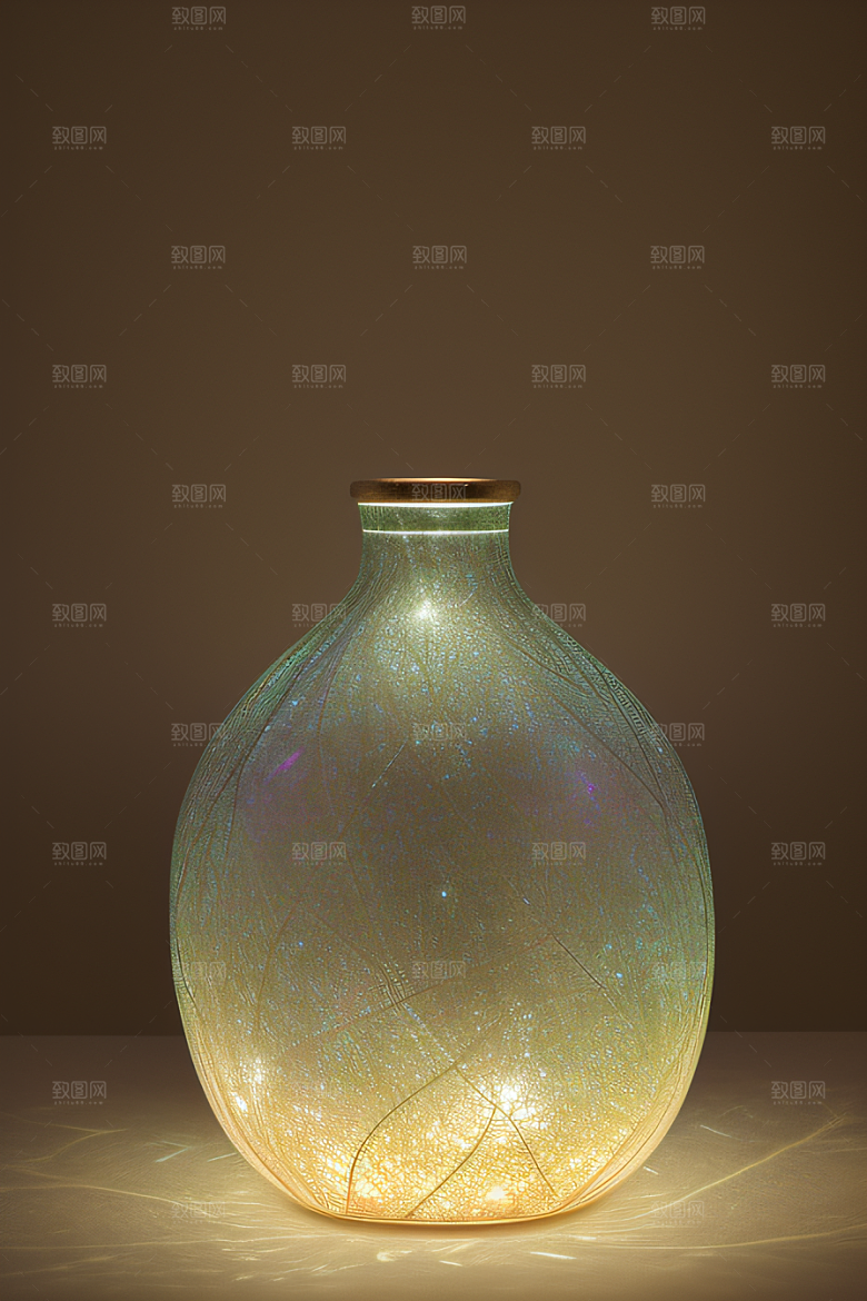 玻璃的优雅艺术玻璃容器
