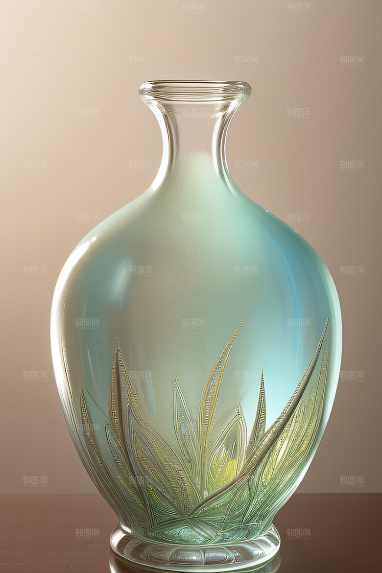 玻璃瓶的精致美细节与光影的结合