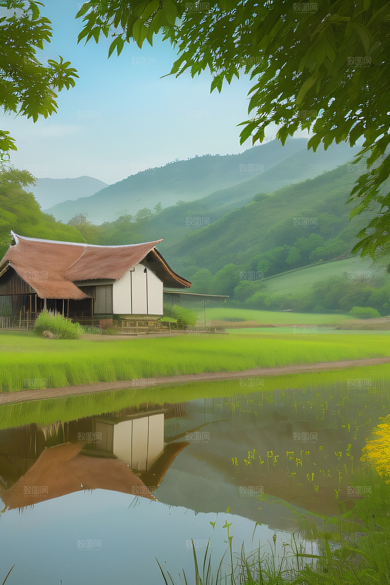 乡村之美怀旧印象派艺术作品图画