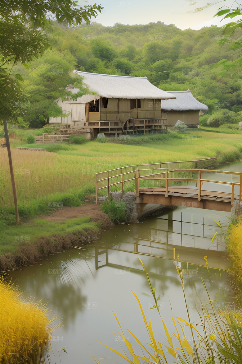 乡村景色怀旧风格