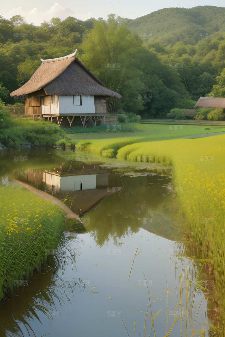 乡村景色怀旧风格