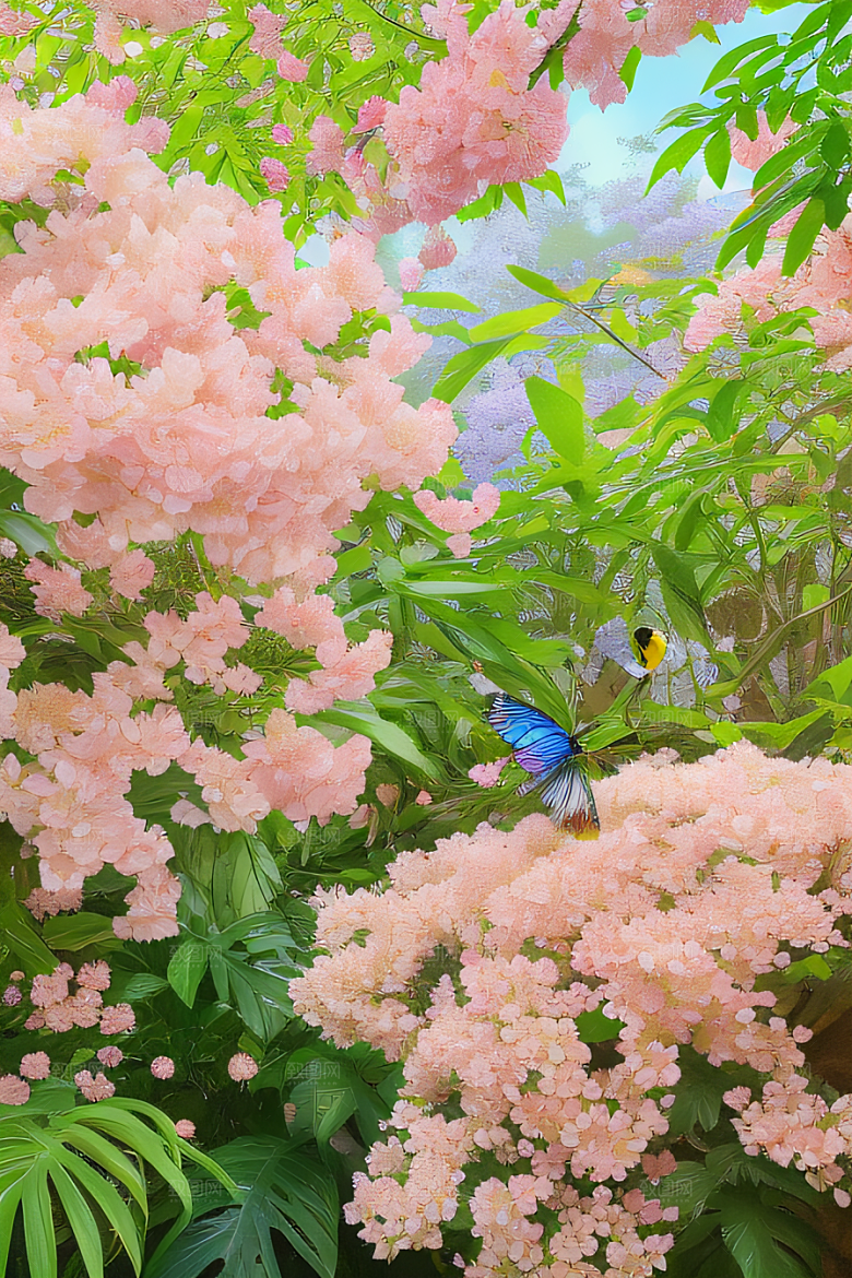 花园奇迹艺术家细腻描绘自然美景