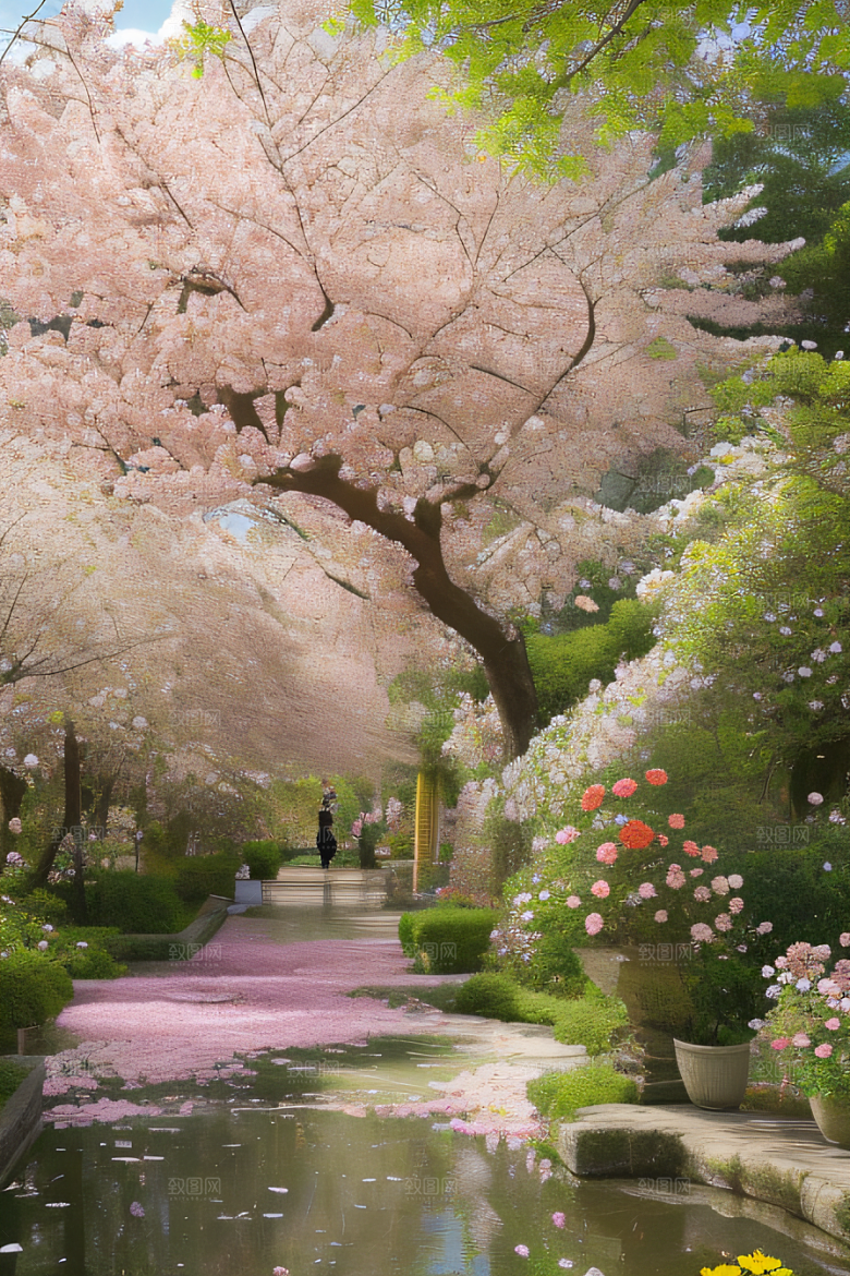 自然和谐花园绚丽盛景