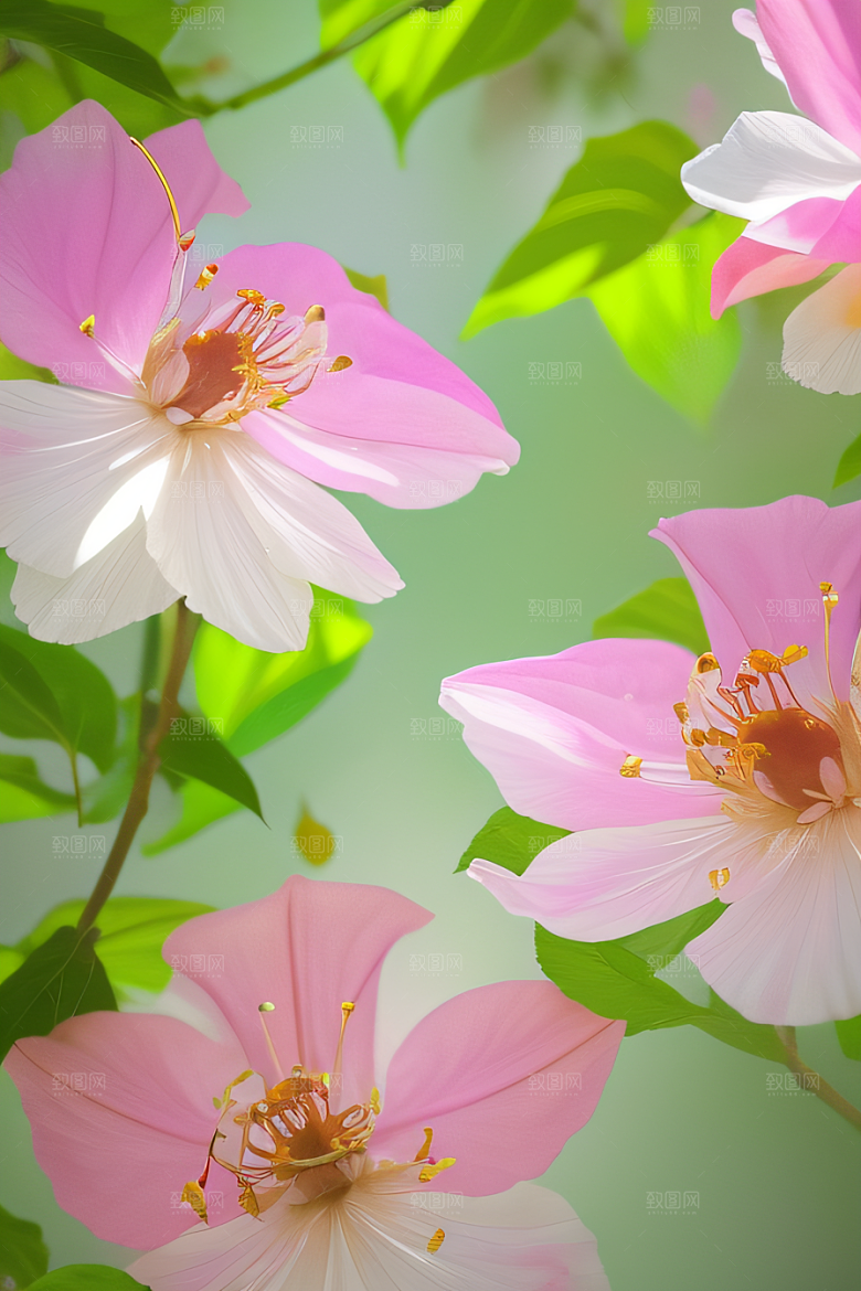 花海绚烂色彩斑斓自然和谐