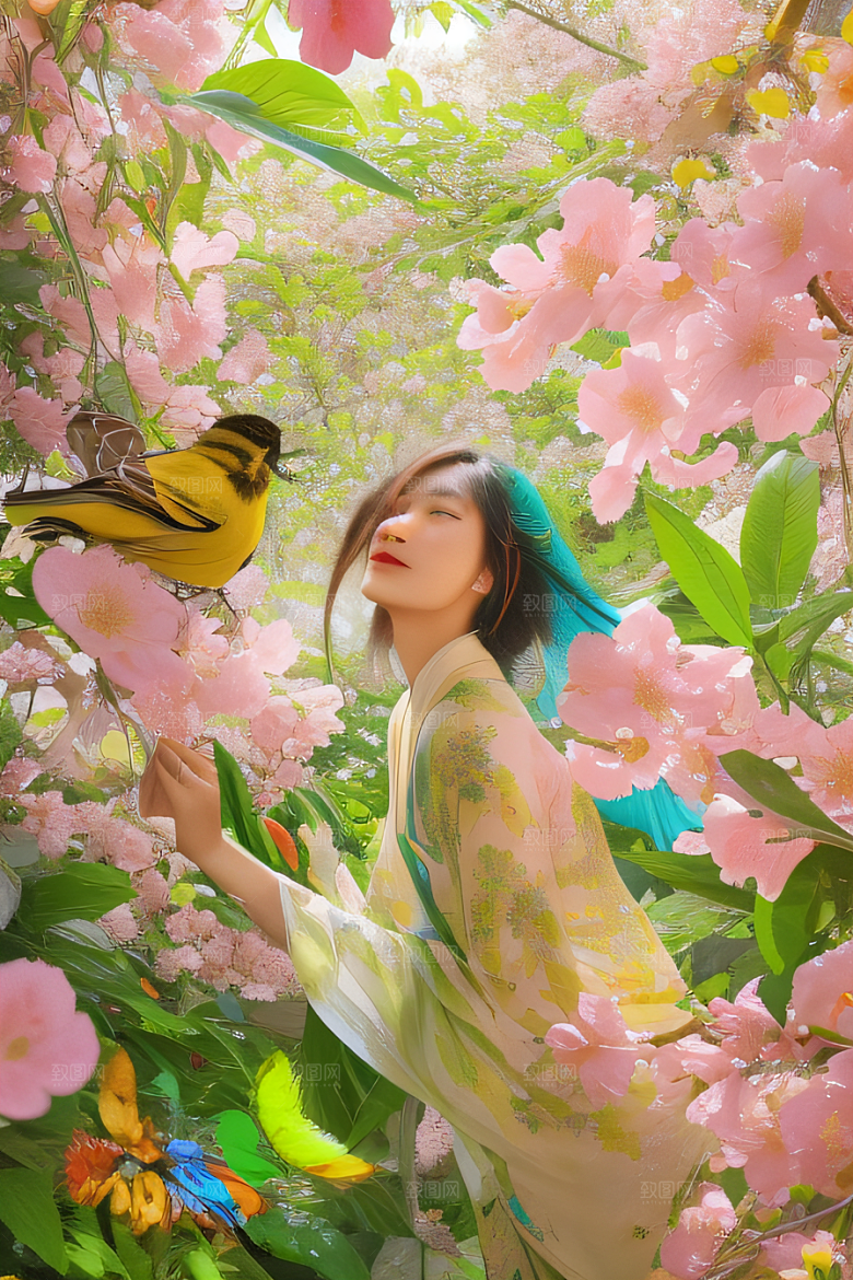 花海绚烂色彩斑斓自然和谐