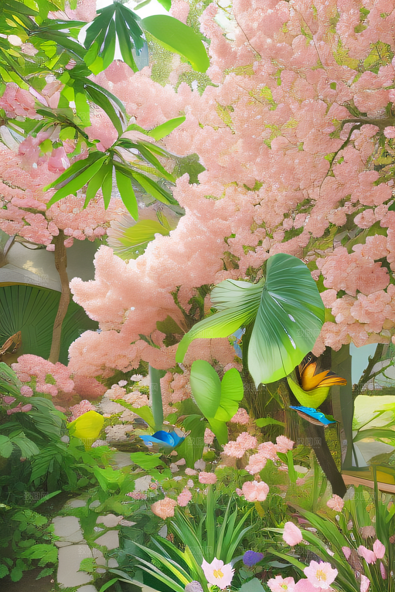 艳丽花海自然和谐之美展现