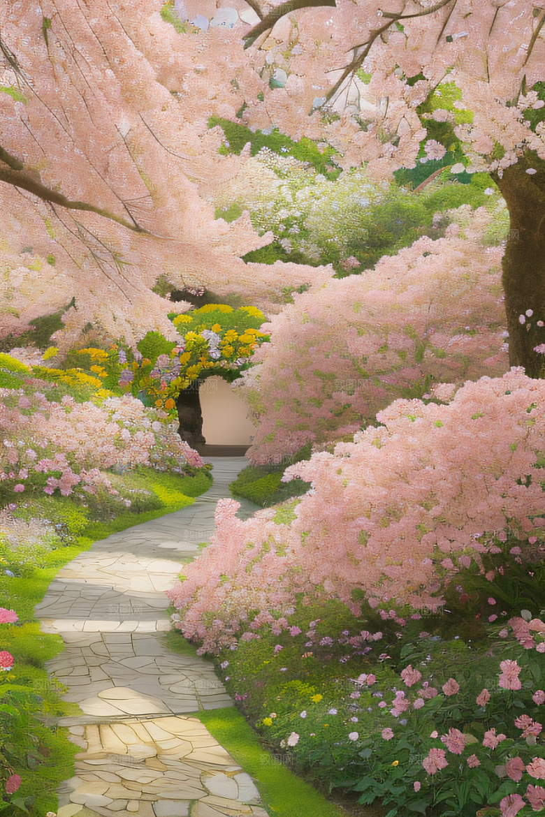 艳丽花海自然和谐之美展现