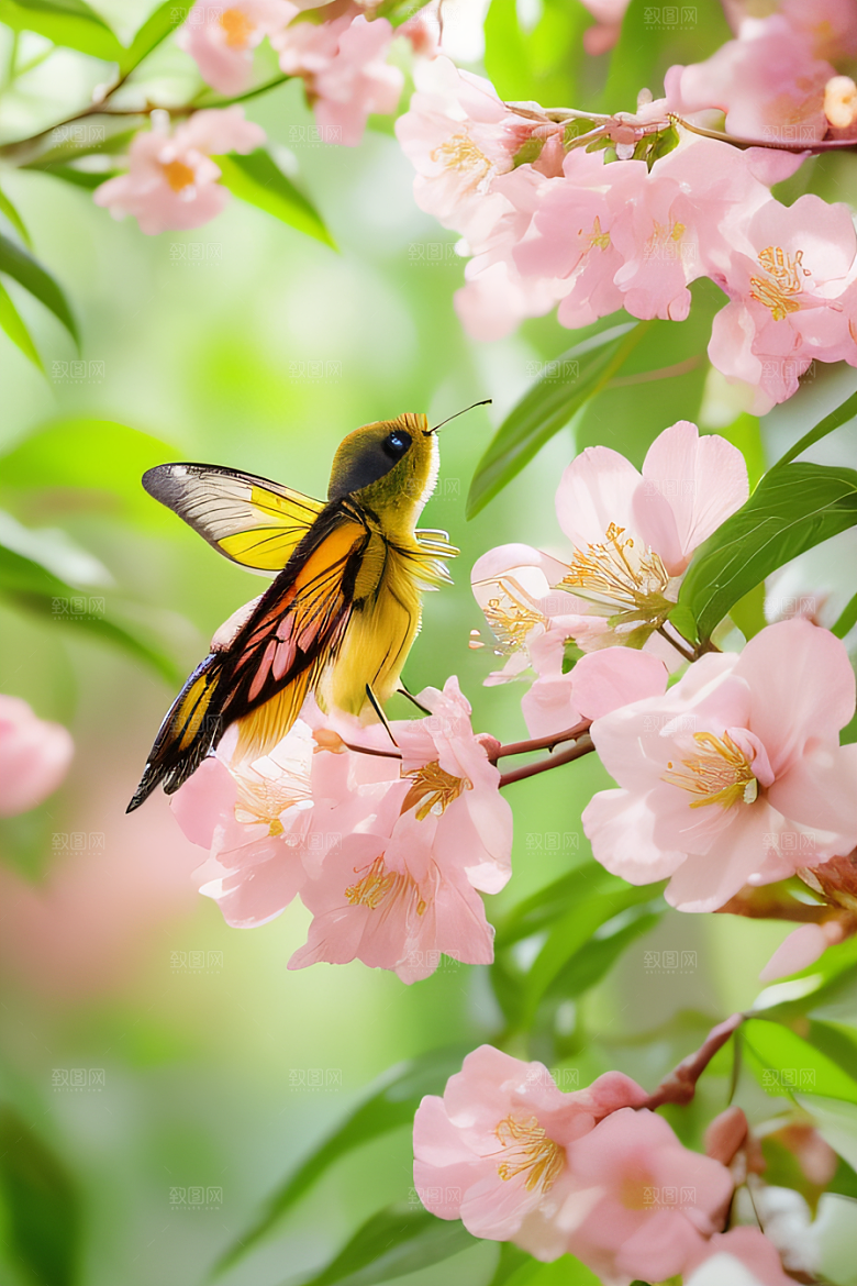 自然之境花园景色和谐斑斓