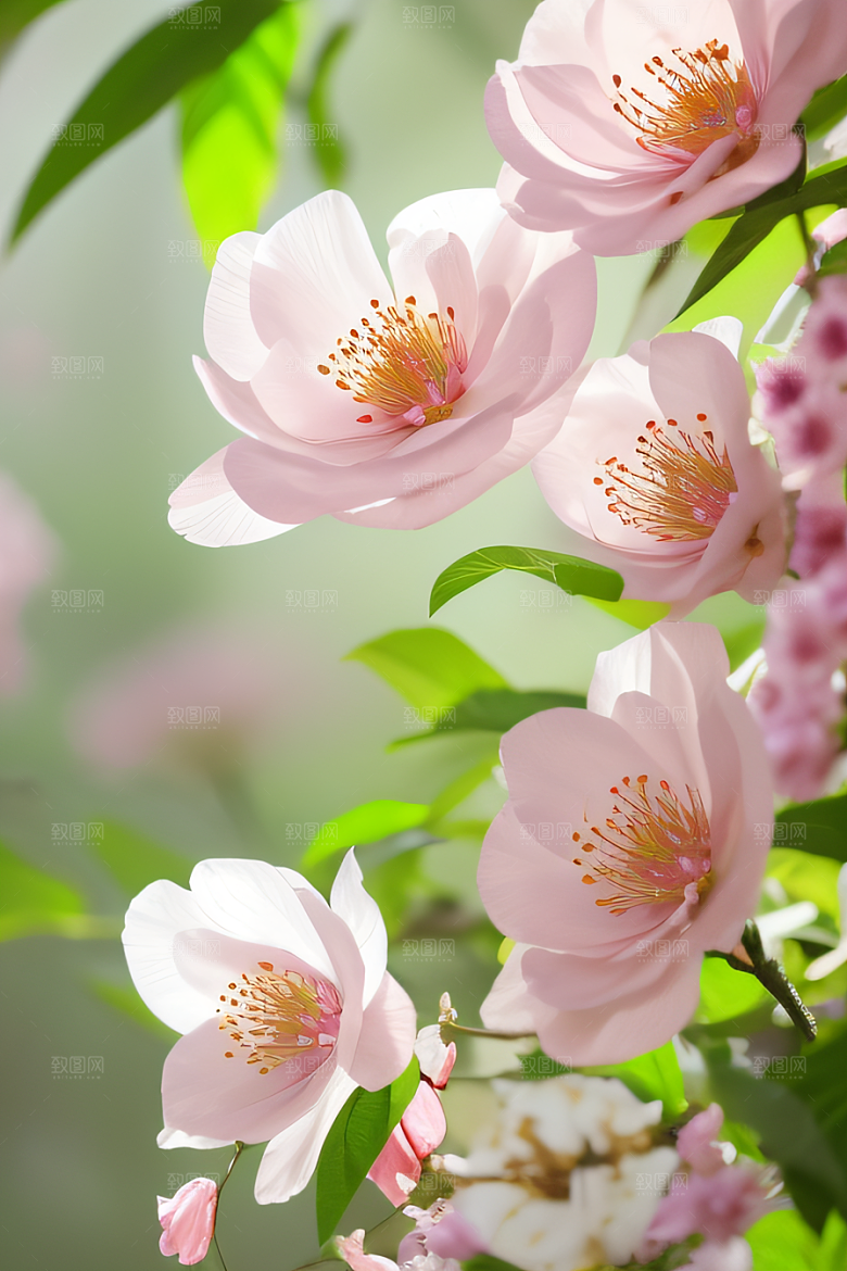 自然之境花园景色和谐斑斓