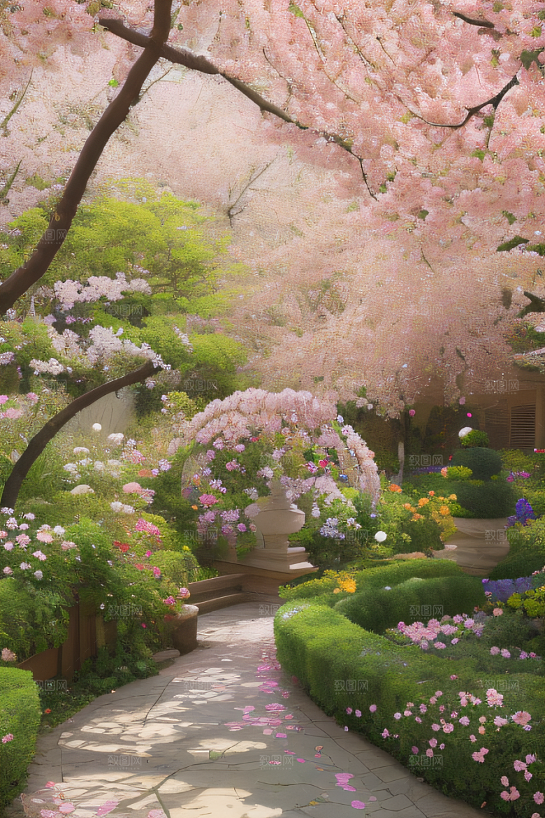 花园奇迹艺术家细腻描绘自然美景