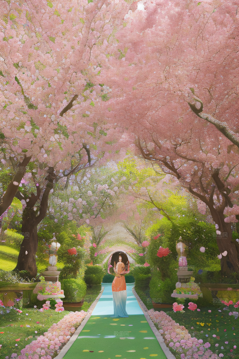 花园奇迹艺术家细腻描绘自然美景