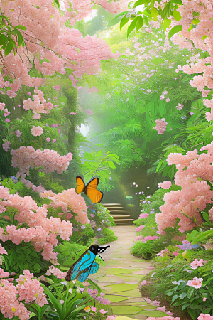 花园奇迹艺术家细腻描绘自然美景