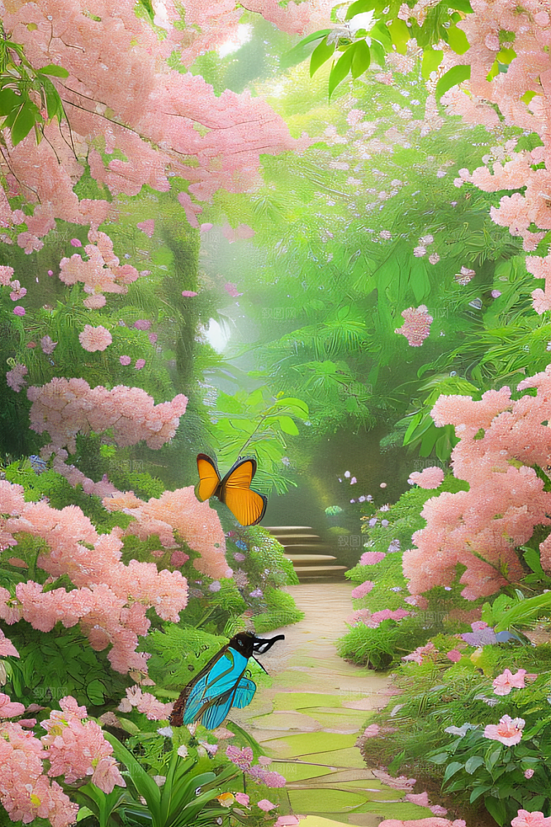 花园奇迹艺术家细腻描绘自然美景