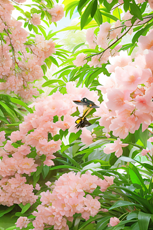 花园奇迹艺术家细腻描绘自然美景