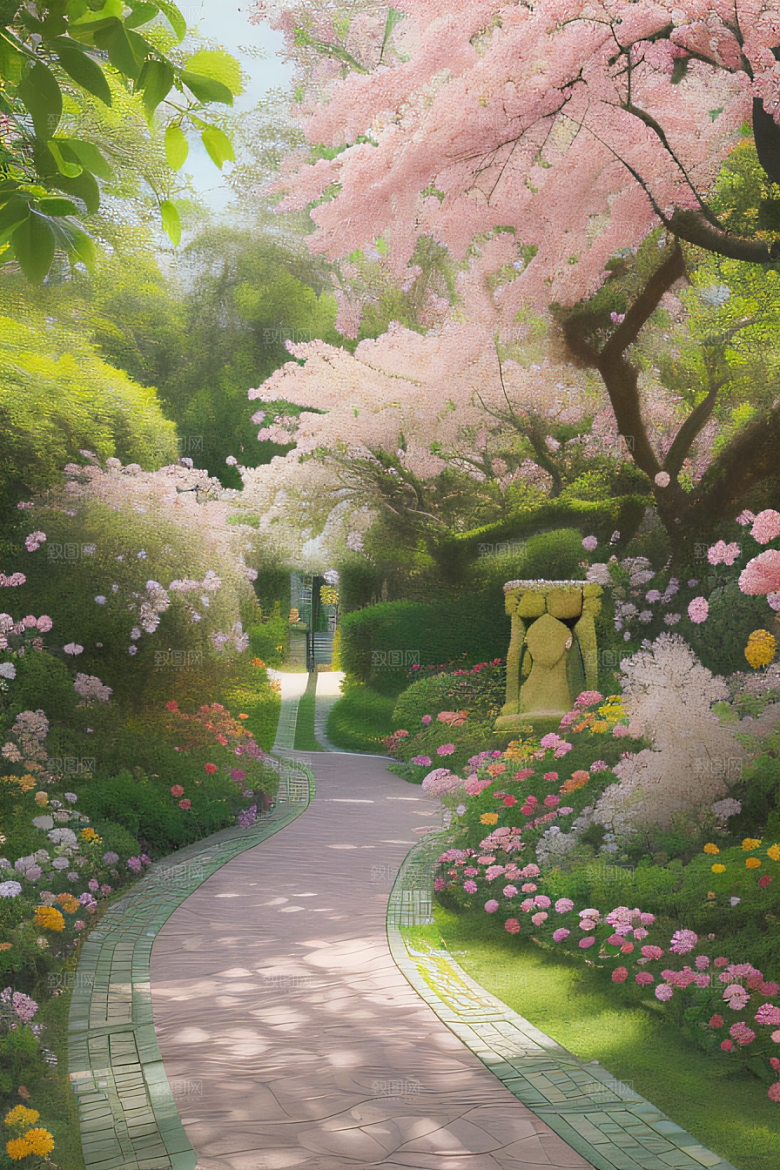 花园奇迹艺术家细腻描绘自然美景