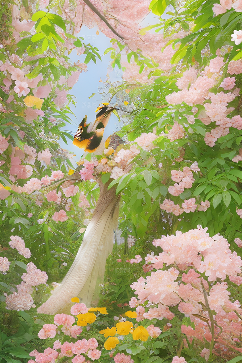 艳丽花卉花园之美再现