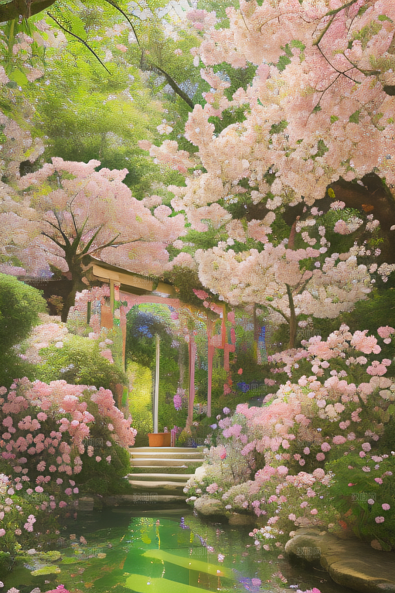 艳丽花卉花园之美再现