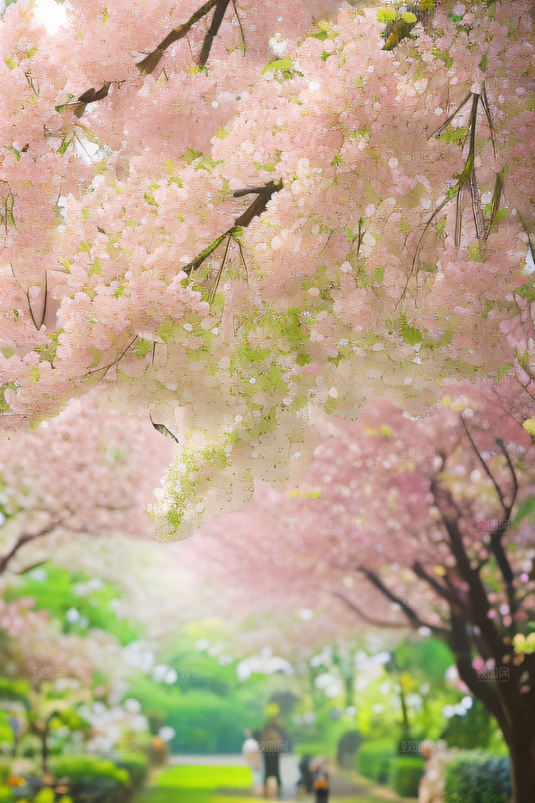 自然之美花园景色绚丽多彩