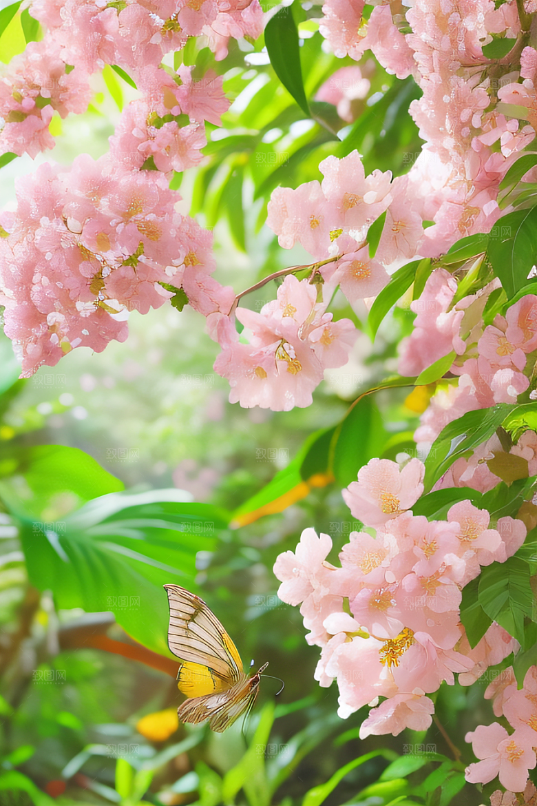 自然之美花园景色绚丽多彩