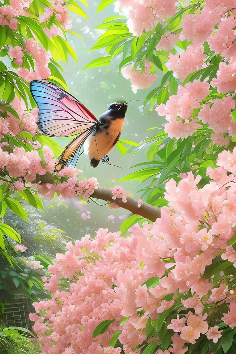 自然之美花园景色绚丽多彩