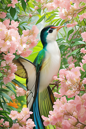 自然之美花园景色绚丽多彩