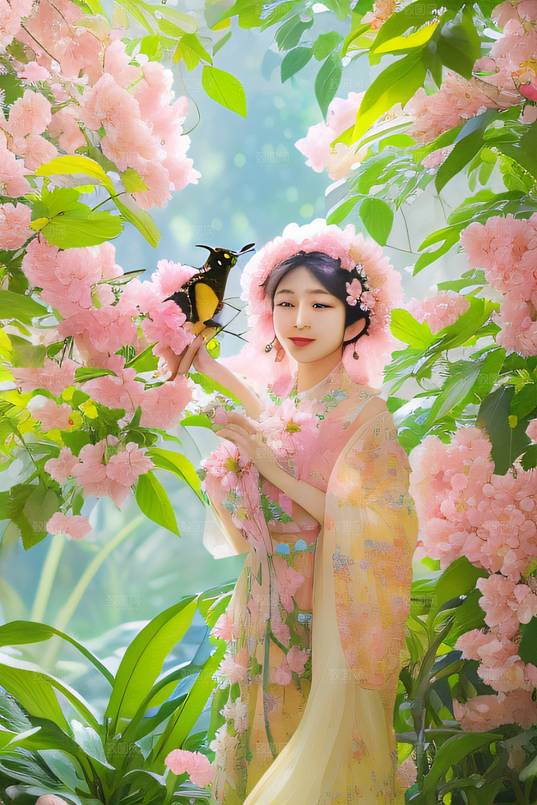自然和谐花园绚丽盛景