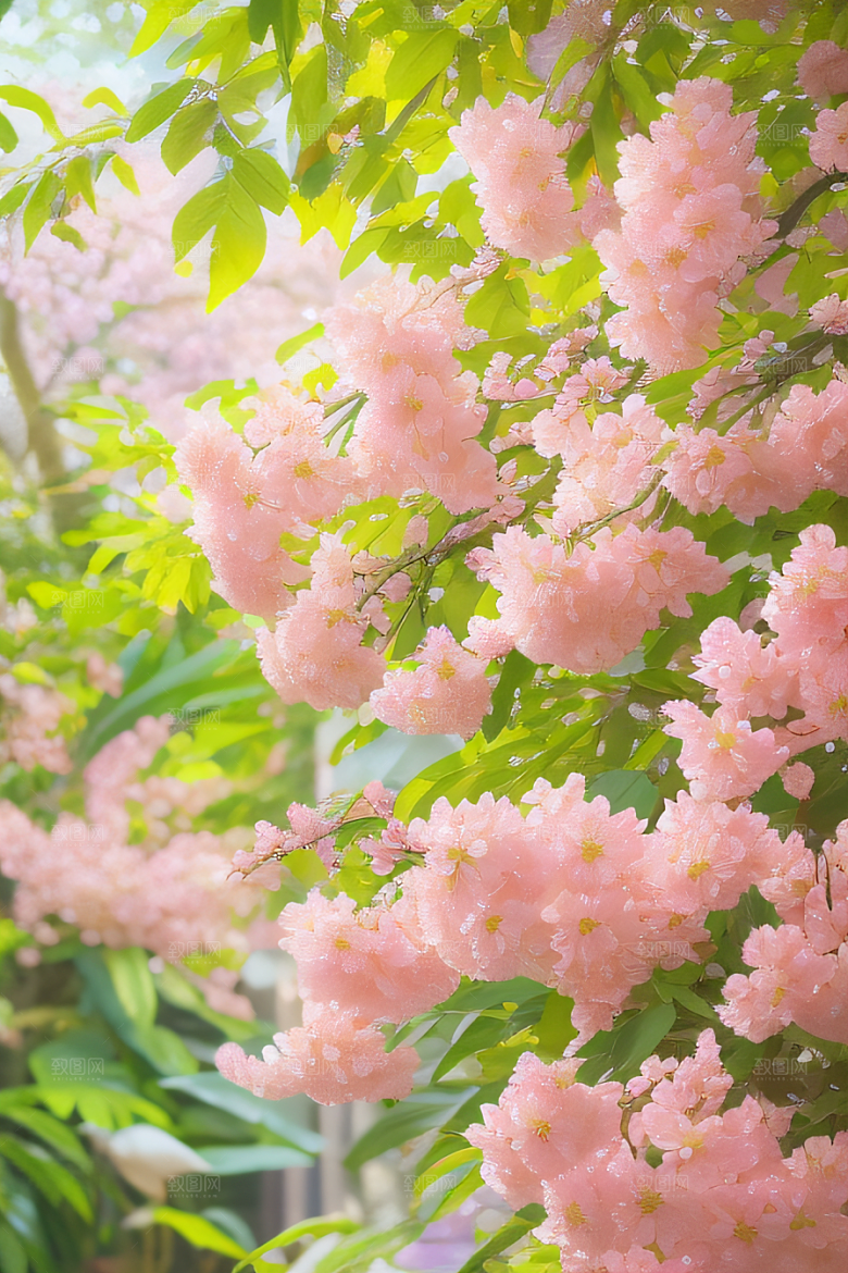 花海绚烂色彩斑斓自然和谐