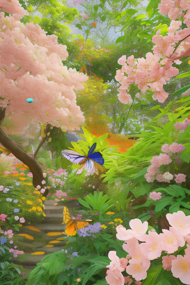 艳丽花海自然和谐之美展现