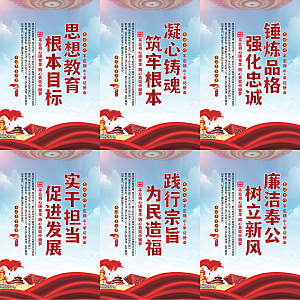 思想教育根本目标海报系列